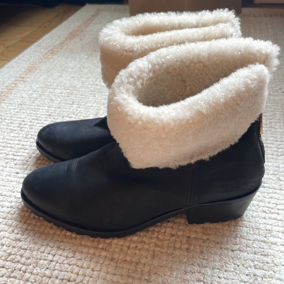 ZADIG & VOLTAIRE TEDDY CUIR Leather Ankle Boots Sz. 37 - Picture 3 of 5